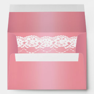 Beautiful Lacy Baby Shower Invitation Envelope