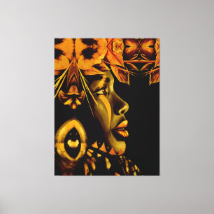 Beautiful lady from the past canvas print