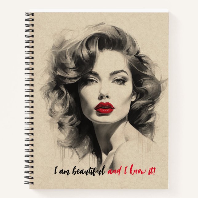 Beautiful Lady Notebook (Front)