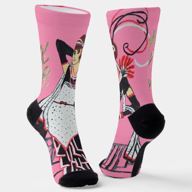 Beautiful lady socks  (Angled)