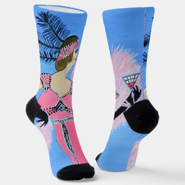 Beautiful Lady socks  (Angled)