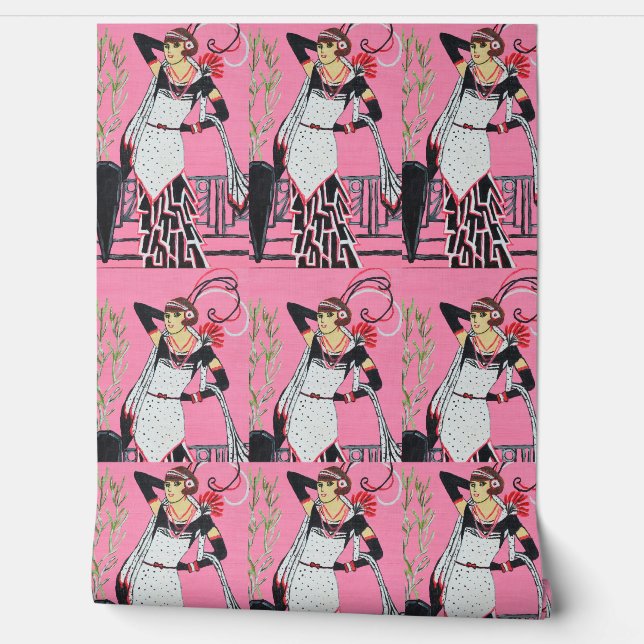 Beautiful lady  wallpaper (Unrolling)