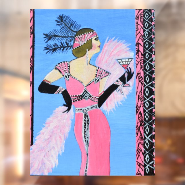 Beautiful lady Window Cling  (Sheet 2)