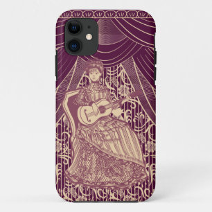 Beautiful lady with guitar Case-Mate iPhone case