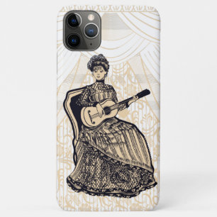 Beautiful lady with guitar Case-Mate iPhone case