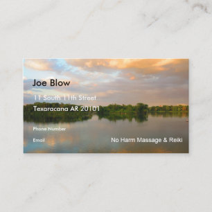 Beautiful Lake at Sunset Appointment Card