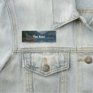 Beautiful Lake Canoe Water Name Tag