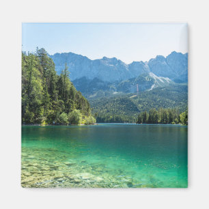 Beautiful Lake Eibsee Bavarian Alps Germany Magnet
