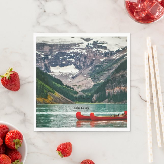Beautiful Lake Louise, Canada Napkin (Insitu)
