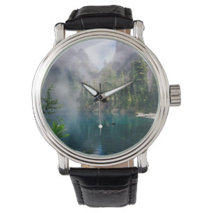 Beautiful Lake Mountain Photo Wrist Watch
