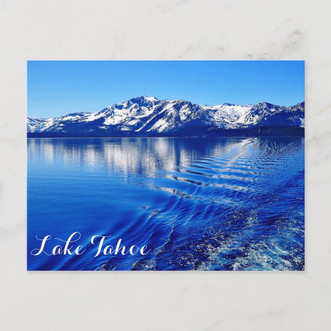 BEAUTIFUL LAKE TAHOE POSTCARD (Front)