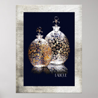 Beautiful Lalique Perfume Bottles Poster
