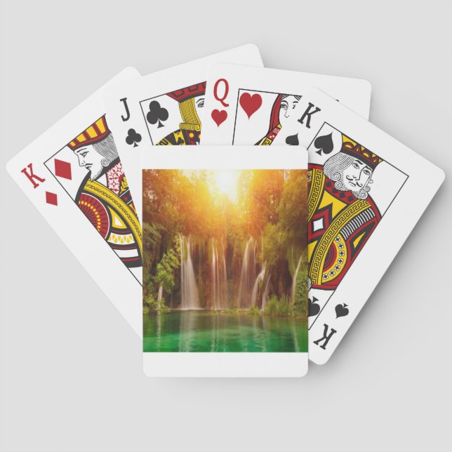 Beautiful landscape design playing cards (Back)