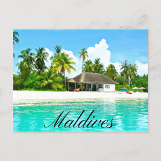 Beautiful Landscape Of Maldives Postcard