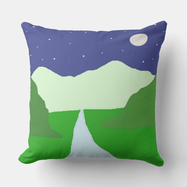 beautiful landscape painting art cushion (Front)