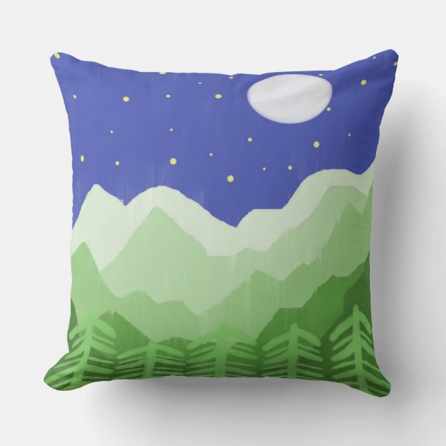 beautiful landscape painting art cushion (Front)
