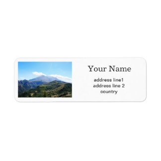 beautiful landscape photography address label.