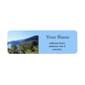 beautiful landscape photography address label.