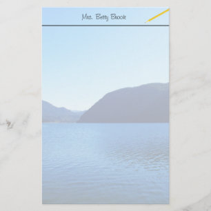 beautiful landscape photography of blue sky, lake, stationery