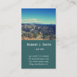 Beautiful landscape picture professional business card