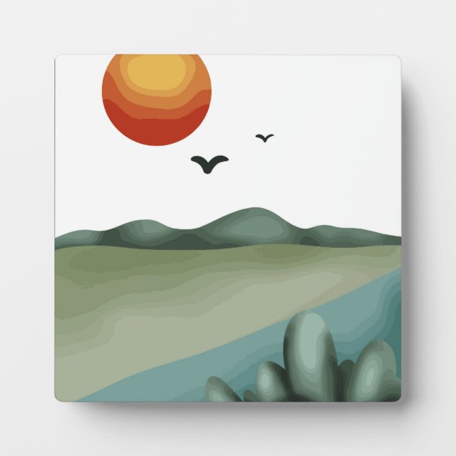 Beautiful landscape plaque (Front)