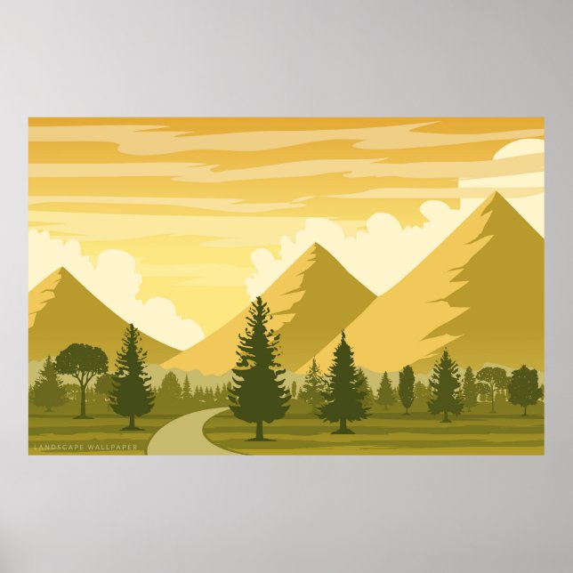 Beautiful landscape poster (Front)
