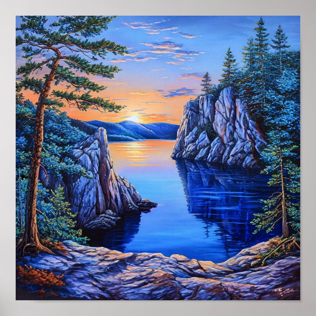 Beautiful landscape poster (Front)