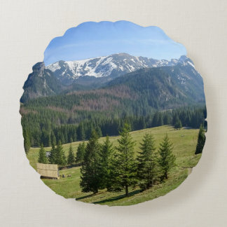 beautiful landscape round cushion