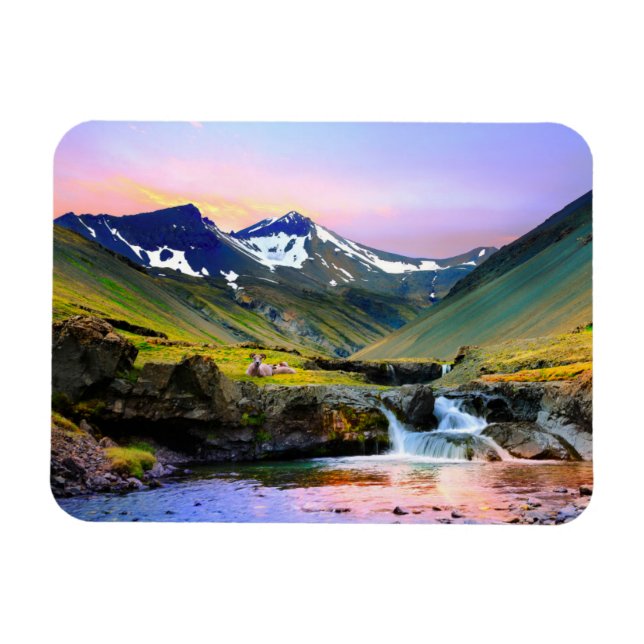 Beautiful Landscape Scenery of Iceland Magnet (Horizontal)