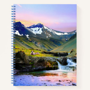 Beautiful Landscape Scenery of Iceland Notebook