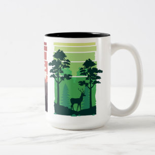 Beautiful landscape scenes Two-Tone coffee mug