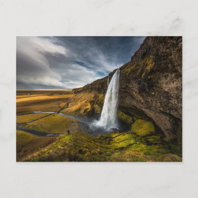 Beautiful Landscape View of Seljalandsfoss Postcard (Front)