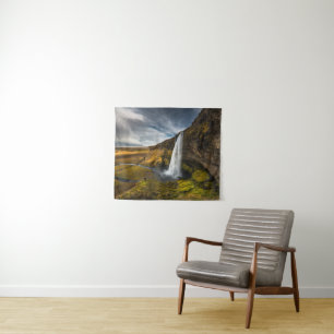 Beautiful Landscape View of Seljalandsfoss Tapestry
