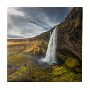 Beautiful Landscape View of Seljalandsfoss Tile