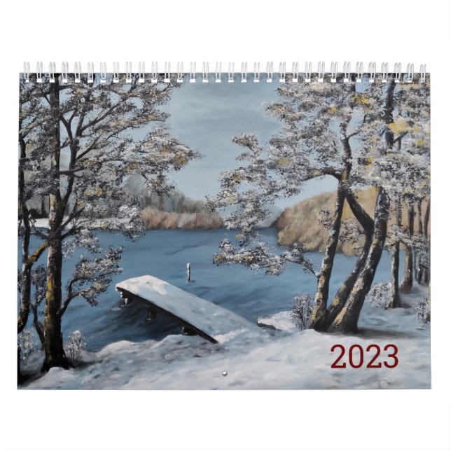 Beautiful landscapes 2023 calendar -oil paintings  (Cover)