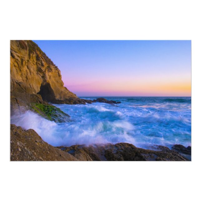 Beautiful Large Ocean Sunset Photograph (Front)