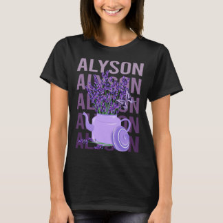 Beautiful Lavender - Alyson Name T-Shirt