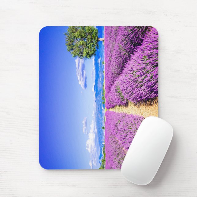 Beautiful lavender field in Provence  Mouse Pad (With Mouse)