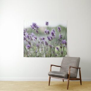 Beautiful Lavender Field Purple Tapestry