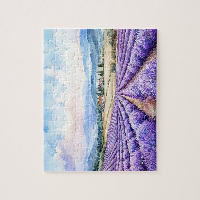Beautiful lavender fields jigsaw puzzle (Vertical)