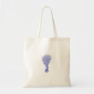 Beautiful Lavender Flower Botanical Drawing Tote Bag