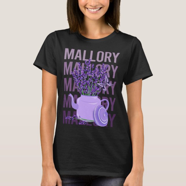 Beautiful Lavender - Mallory Name T-Shirt (Front)