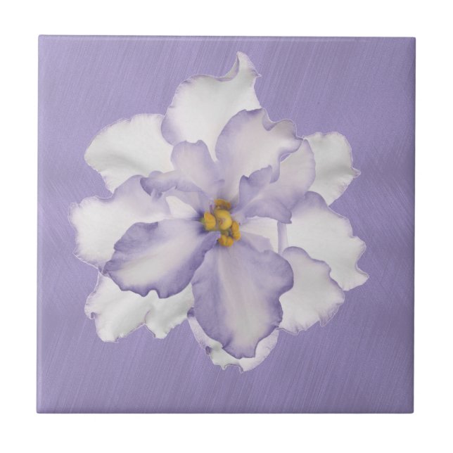 Beautiful Lavender Orchid Tile (Front)