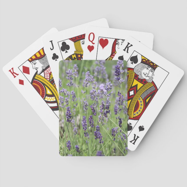 Beautiful Lavender Playing Cards (Back)