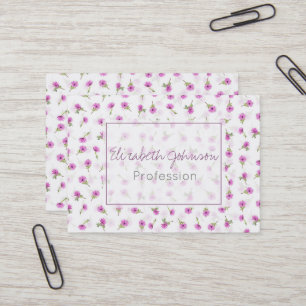 Beautiful Lavender Purple Daisy Flower Design Business Card