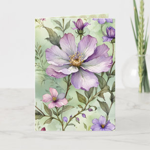Beautiful Lavender Rose Card