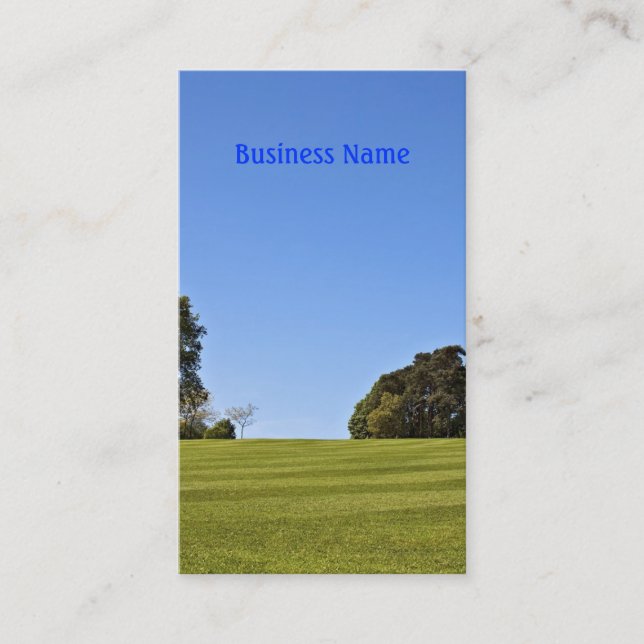 Beautiful Lawn Business Card (Front)