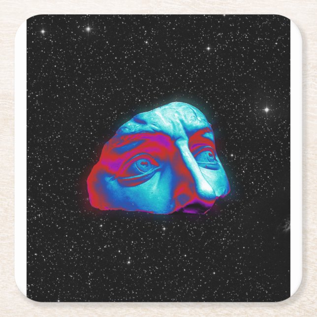 BEAUTIFUL LAYERS SQUARE PAPER COASTER (Front)