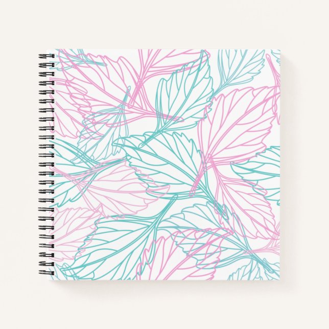Beautiful Leaf pattern   Notebook (Front)