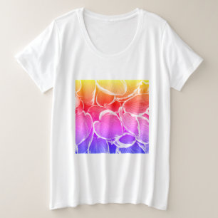 Beautiful leaves art fashion plus size T-Shirt